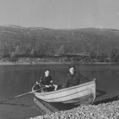 Two WW2 Soldiers Out In A Boat