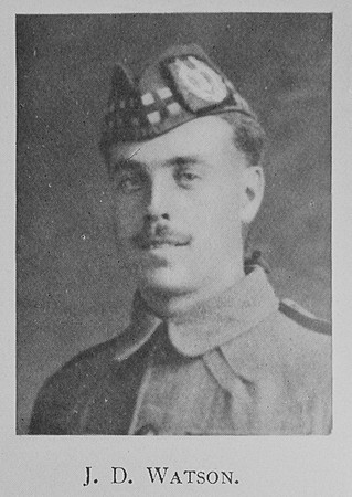 Watson J D Sergt 9th Gordon Highlanders