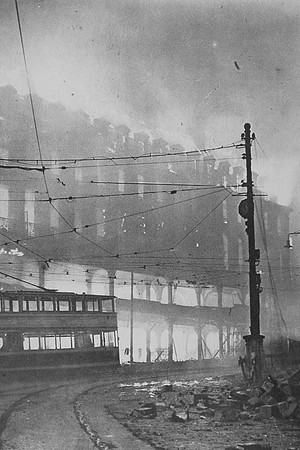After Nine Hours Of Bombing Sheffield High Street 12th Dec 1940