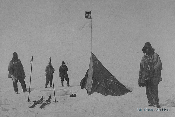 Scott And His Men At Amundsen's Base Polheim First At The South Pole