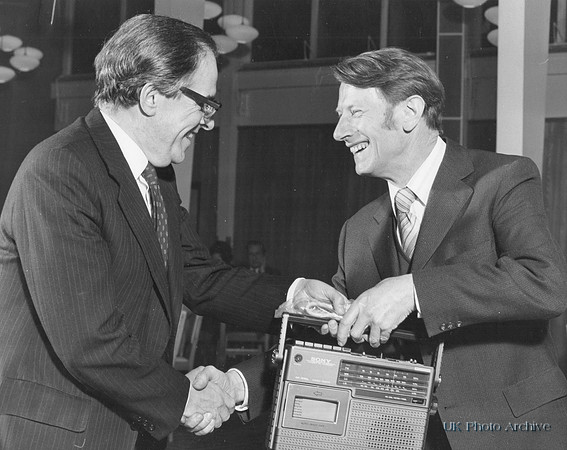 Wim Van De Bospoort Being Presented With His Long Service Gift ICI 1979