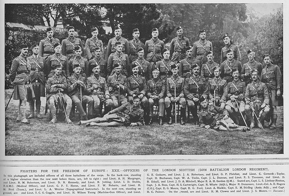 London Regiment 14th Battalion Officers