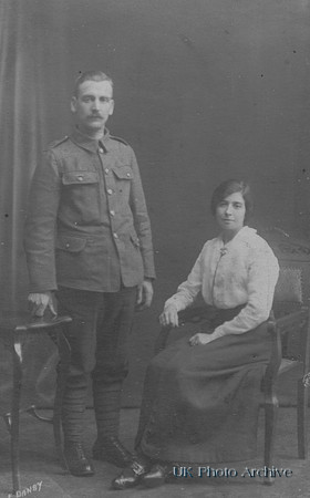 A First World War Soldier With His Wife