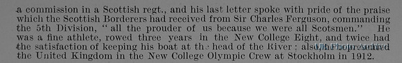Gillespie T C 2nd Lt 2nd Kings Own Scottish Borderers Obit Part 2