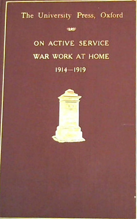 War Record Of Oxford University Press Cover