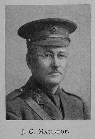 MacIndoe J G Major Royal Army Medical Corps