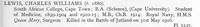 Lewis C W Surgeon HMS Queen Mary Royal Navy Obit