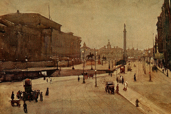 Lime Street With Wellington Monument Liverpool 1907
