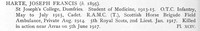 Harte J F 2nd Lt 5th Royal Scots Obit