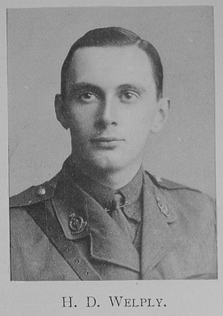 Welply H D Captain Royal Army Medical Corps