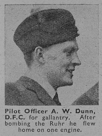 Dunn A W Pilot Officer DFC Royal Air Force