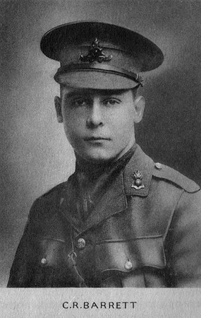 Barrett C R 2nd Lt Royal Field Artillery