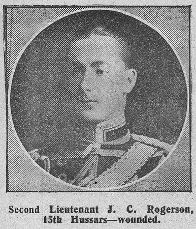 Rogerson J C 2nd Lt 15th Hussars The Graphic 9th Sep 1914