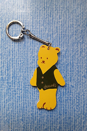 Harrods Teddy Wooden Keyring