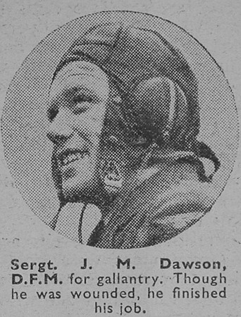 Dawson J M Sergt DFM Royal Air Force