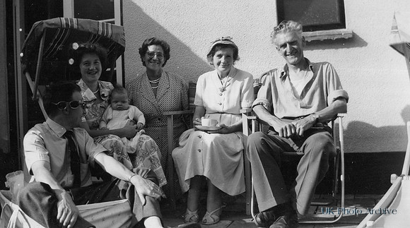 The Laws Family Outsude Their House The Street Shotesham August 1958