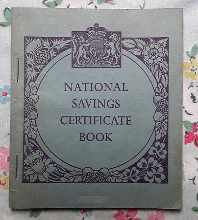 National Savings Certificate Book Mr C Henniker 333 Martin Way Raynes Park London SW20 1957
