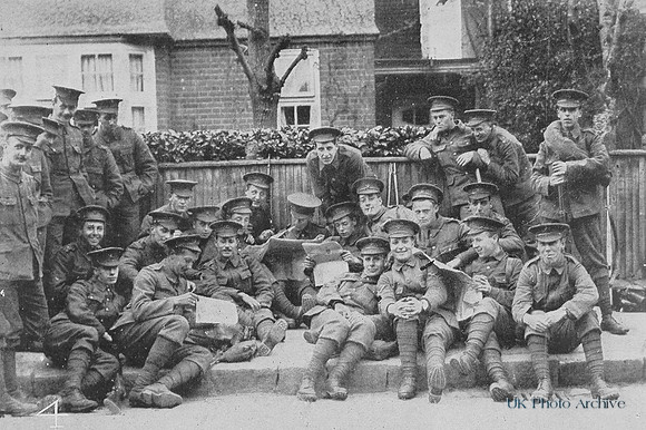 Men Of The 15th London Regiment Off Duty 1915