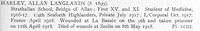 Harley A L L/Cpl 4th Seaforth Highlanders Obit