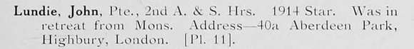 Lundie J Pte 2nd Argyll And Sutherland Highlanders Photo Available Plate 11