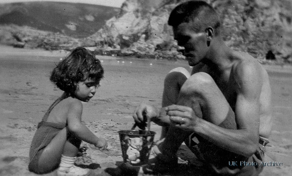 Building Sandcastle In The 1930s