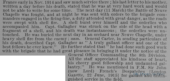 Gallagher W A Captain 2nd East Lancs Regiment Obit Part 2