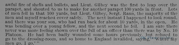 Gilbey E Lt 5th Rifle Brigade Obit Part 2