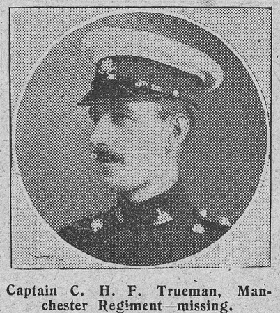Trueman C H F Captain Manchester Regiment The Graphic 7th Sep 1914