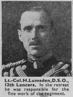 Lumsden H Lt Col DSO 12th Lancers
