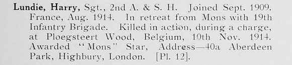 Lundie H Sergt 2nd Argyll And Sutherland Highlanders Photo Available Plate 12