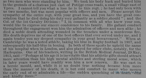 Chapman G M Lt Royal Army Medical Corps Obit Part 3