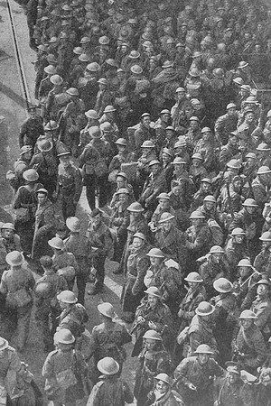 British Soldiers On The Quayside Of A British Port After The Evacuation Of Dunkirk
