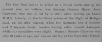 Chawner J H AB J-5865 HMS Liberty Royal Navy Obit