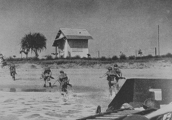 British Commandos Rushing The Beach At Majunga And Tamatave