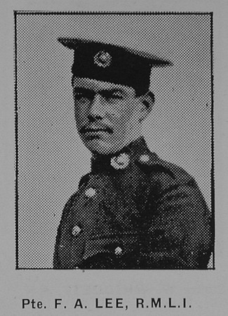 Lee F A Pte CH-16931 HMS Formidable Royal Marine Light Infantry