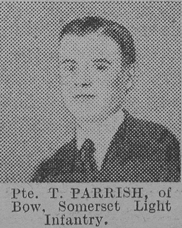 Parrish T Pte Somerset Light Infantry The Vivid 27th Feb 1915