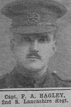 Bagley F A Captain 2nd South Lancashire Regiment The War Illustrated 16th Jan 1916