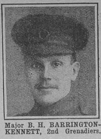 Barrington-Kennett B H Major 2nd Grenadier Guards The War Illustrated 12th Jun 1915