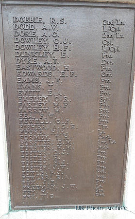 Sutton War Memorial Plaque 5