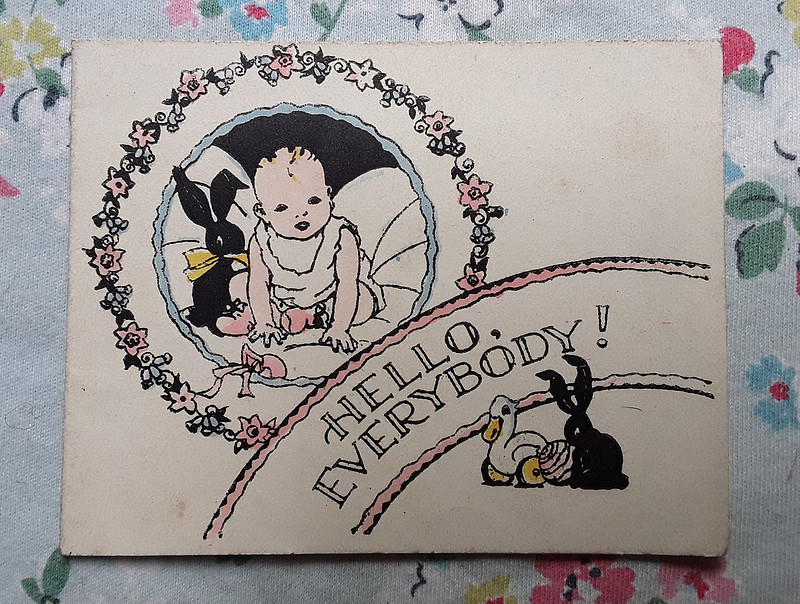Birth Announcement Jeremy William Born 31st Dec 1944 Son Of Mary And Pat Front