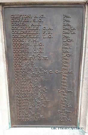 Sutton War Memorial Plaque 4