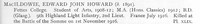 MacIldowie E J H 2nd Lt 9th Highland Light Infantry Obit