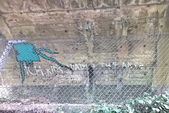 Old Graffiti Under The Railway Bridge Carshalton Beeches