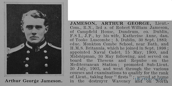 Jameson A G Lt Comm Sub D2 Royal Navy Obit Part 1