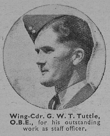 Tuttle G W T Wing Cdr OBE Royal Air Force