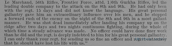 Le Marchand J W J Lt Indian Army Obit Part 3