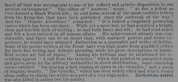 Nicholson J B Pte 2253 4th Black Watch Obit Part 2