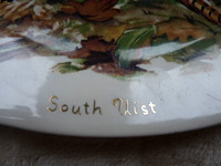 Large Oval Plate Clyde Ceramics Scotland Pheasants South Uist