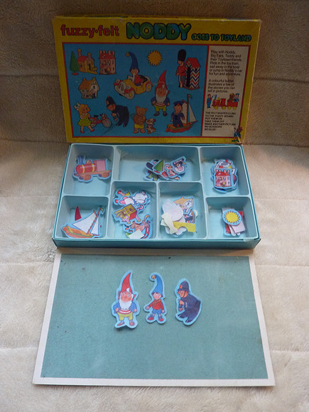Vintage 1980s Fuzzy Felts Noddy Goes To Toyland