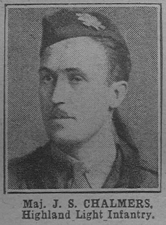 Chalmers J S Major 9th Highland Light Infantry The War Illustrated 22nd Jun 1918